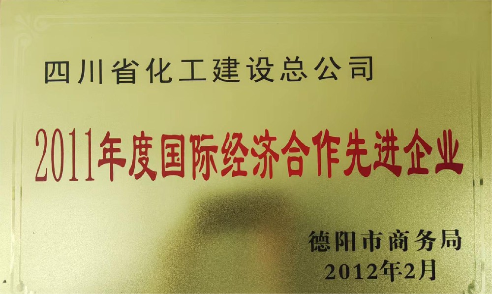 2011年度国际经济合作先进企业